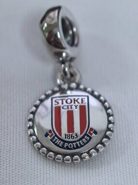 Pandora Stoke City The Potters Football Soccer Logo Team Moments Charm
